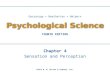 Chapter 4 Sensation and Perception ©2013 W. W. Norton & Company, Inc. Gazzaniga Heatherton Halpern FOURTH EDITION Psychological Science.
