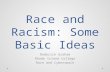 Race and Racism: Some Basic Ideas Roderick Graham Rhode Island College Race and Cyberspace.