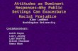 Attitudes as Dominant Responses—Why Public Settings Can Exacerbate Racial Prejudice Alan Lambert Washington University Collaborators: Keith Payne Larry.