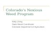 Colorado’s Noxious Weed Program Kelly Uhing State Weed Coordinator Colorado Department of Agriculture.