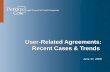 User-Related Agreements: Recent Cases & Trends June 17, 2009.