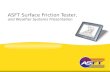ASFT Surface Friction Tester, and Weather Systems Presentation.