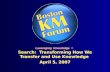 Leveraging Knowledge – Search: Transforming How We Transfer and Use Knowledge April 5, 2007 Leveraging Knowledge – Search: Transforming How We Transfer.