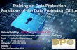 Training on Data Protection Functions of the Data Protection Office.