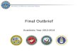 Secretary of Defense Corporate Fellows Final Outbrief Academic Year 2013-2014.
