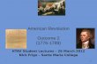 American Revolution Outcome 2 (1776-1789) HTAV Student Lectures – 26 March 2012 Nick Frigo – Santa Maria College 1.