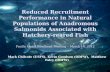 Reduced Recruitment Performance in Natural Populations of Anadromous Salmonids Associated with Hatchery- reared Fish Pacific Coast Steelhead Meeting –