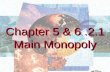 Chapter 5 & 6.2.1 Main Monopoly Chapter 5 & 6.2.1 Main Monopoly.