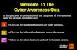 Welcome To The Cyber Awareness Quiz In this quiz you are presented with six categories of five questions each. To navigate around the quiz: = Click on.