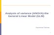 1 Analysis of variance (ANOVA)-the General Linear Model (GLM) Kazimieras Pukėnas.
