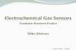 Electrochemical Gas Sensors ECEN 5004 – Digital Packaging Mike Weimer Graduate Research Project.