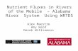 Nutrient Fluxes in Rivers of the Mobile – Alabama River System Using WRTDS Alex Maestre Amy Ward Derek Williamson.