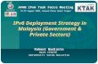 IPv6 Deployment Strategy in Malaysia (Government & Private Sectors) Rahmat Budiarto NAV6 CENTRE UNIVERSITI SAINS MALAYSIA APAN IPv6 Task Force Meeting.