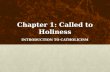 Chapter 1: Called to Holiness INTRODUCTION TO CATHOLICISM.