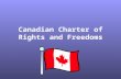 Canadian Charter of Rights and Freedoms. BRAINSTORM Why would someone want to immigrate to Canada?
