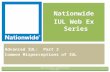 . Nationwide IUL Web Ex Series Advanced IUL: Part 3 Common Misperceptions of IUL 1For Insurance professional use only.