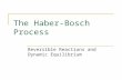 The Haber-Bosch Process Reversible Reactions and Dynamic Equilibrium.