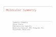 Molecular Symmetry Symmetry Elements Group Theory Photoelectron Spectra Molecular Orbital (MO) Diagrams for Polyatomic Molecules.