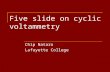 Five slide on cyclic voltammetry Chip Nataro Lafayette College.