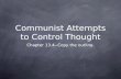 Communist Attempts to Control Thought Chapter 13.4--Copy the outline.