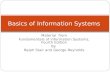 Material from Fundamentals of Information Systems, Fourth Edition By Ralph Stair and George Reynolds 1 Basics of Information Systems.