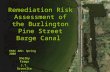 Remediation Risk Assessment of the Burlington Pine Street Barge Canal Shelby Fraga J.T. Gravelie Anna Kovaliv ENSC 202- Spring 2008.