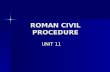 ROMAN CIVIL PROCEDURE UNIT 11. Preview Summons Summons Formulary procedure Formulary procedure Stages in the civil procedure Stages in the civil procedure.