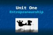 Unit One Entrepreneurship. What is an Entrepreneur? Name an Entrepreneur. Name an Entrepreneur. Give three reasons for becoming an Entrepreneur. Give.