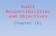 Audit Responsibilities and Objectives Chapter (6).