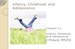 Infancy, Childhood, and Adolescence Chapter 11: Infancy, Childhood, and Adolescence Infancy, Childhood, and Adolescence J Pistack MS/Ed J Pistack MS/Ed.