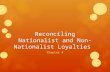 Reconciling Nationalist and Non-Nationalist Loyalties Chapter 4.