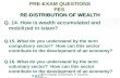 “ The Global University in Islamic Finance ” RE-DISTRIBUTION OF WEALTH PRE-EXAM QUESTIONS PES RE-DISTRIBUTION OF WEALTH Q. 14. How is wealth accumulated.