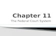 The Federal Court System. Powers of the Federal Court.