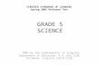 GRADE 5 SCIENCE 2006 by the Commonwealth of Virginia, Department of Education, P.O. Box 2120, Richmond, Virginia 23218-2120. VIRGINIA STANDARDS OF LEARNING.