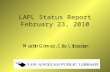 LAPL Status Report February 23, 2010. Agenda City Economic Crisis –Projected General Fund Deficit/3-Year Outlook –Unrestricted Revenue Share LAPL Budget.