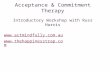 Acceptance & Commitment Therapy Introductory Workshop with Russ Harris  .
