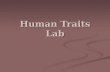Human Traits Lab. Objectives: Objectives: 1) To observe some inherited traits. 2) To see whether dominant traits are more common than recessive traits.