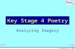 © Boardworks Ltd 2001 Key Stage 4 Poetry Analysing Imagery.