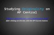Studying Originality on AP Central  After clicking on the site, click the AP Courses button. .