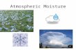 Atmospheric Moisture. How does the moisture get in the atmosphere?? EVAPORATION TRANSPIRATION – water evaporated from trees.