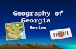Geography of Georgia Review. Which statement describes Georgia’s relative location? a. Georgia is a northeastern state. b. Georgia is located north of.
