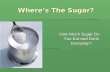 Where’s The Sugar? How Much Sugar Do You Eat and Drink Everyday?