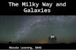 The Milky Way and Galaxies Nicola Loaring, SAAO. 2 Current State of the Art Facilities.