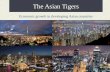 The Asian Tigers Economic growth in developing Asian countries.