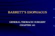 BARRETT’S ESOPHAGUS GENERAL THORACIC SURGERY CHAPTER 141.