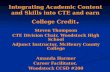 Integrating Academic Content and Skills into CTE and earn College Credit. Steven Thompson CTE Division Chair, Woodstock High School Adjunct Instructor,