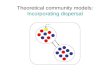 Theoretical community models: Incorporating dispersal.
