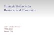 Strategic Behavior in Business and Economics UAB – Study Abroad FALL 2010 Xavier Vilà.
