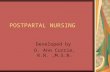 POSTPARTAL NURSING Developed by D. Ann Currie, R.N.,M.S.N.