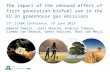 The impact of the rebound effect of first generation biofuel use in the EU on greenhouse gas emissions 17 th ICABR Conference, 19 June 2013 Edward Smeets,